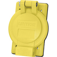 Couvercle &agrave; rebord - Leviton WP3-YL