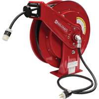 70000 Power Cord Reel, 100', SEOOW, 12 Gauge, 20 A - Reelcraft L 70100 123 3A