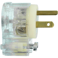 Angled Hospital Grade Extension Plug, Nylon, 15 Amps, 125 V - Leviton 8215-CAT