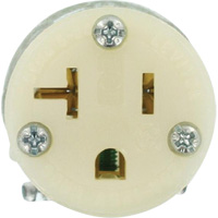 Hospital Grade Extension Plug Connector, 5-20R, Nylon - Leviton 8319-PLC