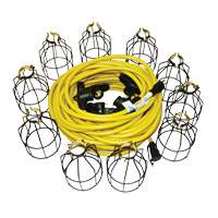 Guirlandes lumineuses &agrave; DEL, 10 Lumi&egrave;res, 100' lo, Boîtier en M&eacute;tal - Lind Equipment TLS-100MGSJ14