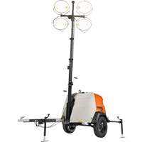 Mobile Metal Halide Light Tower, Diesel, 6000 Watts, 528000 Lumens, 23' High - Generac MLT6SK-STD4