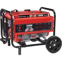 Generator with Wheel Kit, 5100 W Surge, 4000 W Rated, 120 V/240 V, 15 L Tank - King Canada KCG-5100G