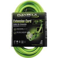 Flexzilla&reg; Pro Industrial Extension Cord, All-Weather, SJTW, 12/3 AWG, 15 A, 25' - Prime FZ512825