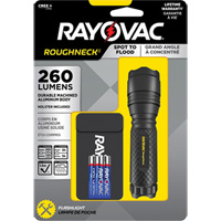 Lampe de poche tactique &agrave; faisceaux concentr&eacute; et large, DEL, 320 lumens, Piles AAA - Rayovac RN3AAA-BA