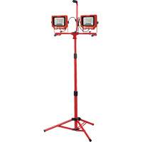 Twin Work Light with Tripod, LED, 40 W, 6000 Lumens, Aluminum Housing - King Canada KC-3002LED-ST