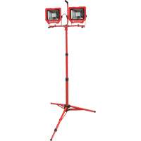 Twin Work Light with Tripod, LED, 72 W, 8000 Lumens, Aluminum Housing - King Canada KC-4002LED-ST