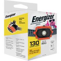Intrinsically Safe&reg; Headlamp, LED, 130 Lumens, 6 Hrs. Run Time, AAA Batteries - Energizer ENISHD32E