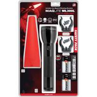 Ensemble de lampes de poche de s&eacute;curit&eacute;, DEL, 487 lumens, Piles D - Maglite ML300L-I201G