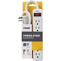 Bloc multiprise, 6 Prise(s), 3', 15 A, 1875 W, 125 V - Prime PB801124