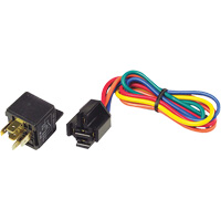12V 5-Pin Relay & Pigtail Assembly with Mounting Bracket -  