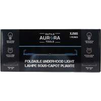 Baladeuse sous-capot pliante, Crochet, Rechargeable, 1400 lumens - Outils Aurora 