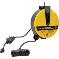 Extension Reel, 25', SJT, 14/3 Gauge, 13 A - Aurora Tools 