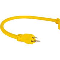 Extension Power Adapter, Outdoor, STOW, 12/3 AWG, 15 A, 3 Outlet(s), 2' - Aurora Tools 