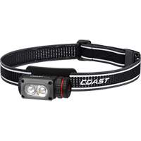 Lampe frontale COAST WPH10R &agrave; deux couleurs avec aimant et agrafe, DEL, 500 lumens, 3,25 hres de fonctionnement, piles Rechargeable - Coast 31475