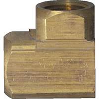 Raccord de tuyau extrud&eacute; en coude 90°, FPT, Laiton, 1/8" - Fairview Fittings X100-A