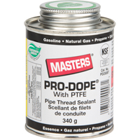 Scellant de filetage de tuyau, Canette &agrave; brosse, 250 ml, -129° C - 204° C/-200° F - 400° F - Masters PD250BT