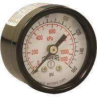 Manom&egrave;tre &eacute;conomique,  1-1/2", 0 - 160 psi, Fixation arri&egrave;re, Analogique - Winters PEM1421
