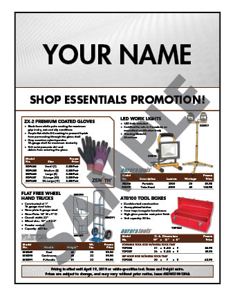 Q# Shop Essentials Flyer