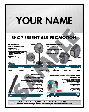 Shop Essentials Flyer