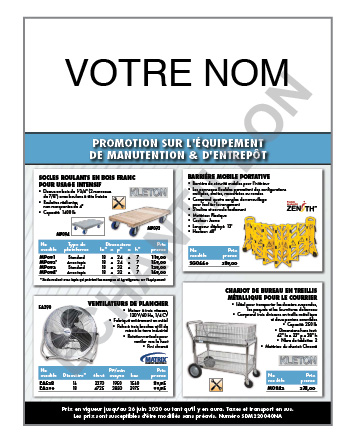 Material Handling & Warehouse Equipment Flyer