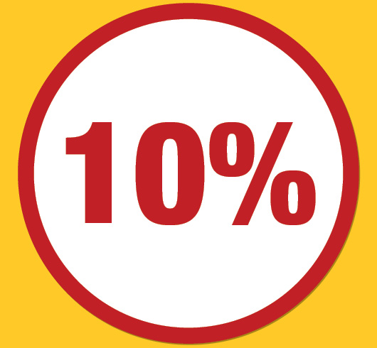 10%