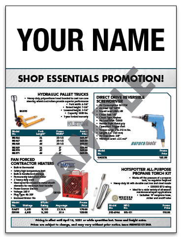 Shop Essentials Flyer