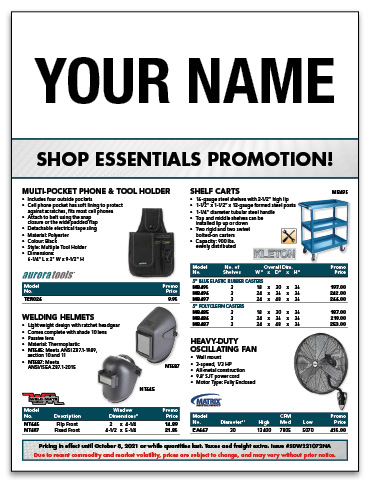 Shop Essentials Flyer