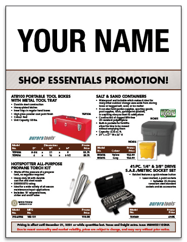 Shop Essentials Flyer