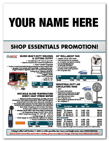 Shop Essentials Flyer
