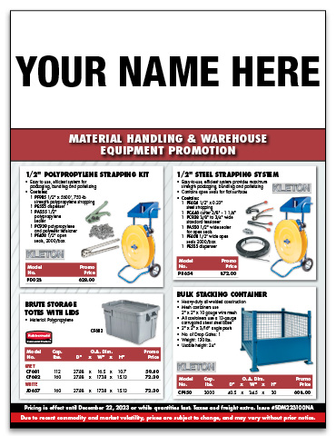 Material Handling & Warehouse Equipment Flyer