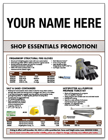 Shop Essentials Flyer