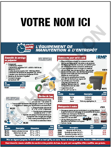 L'équipement de manutention et d'entrepôt