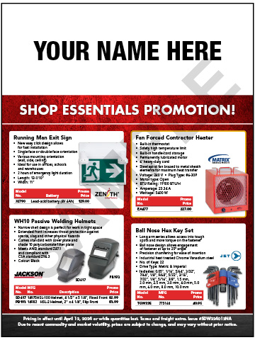 Shop Essentials Flyer