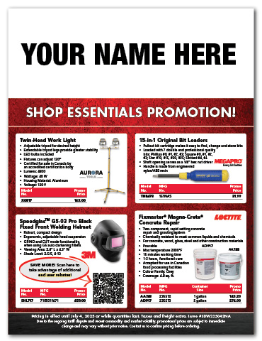 Shop Essentials Flyer