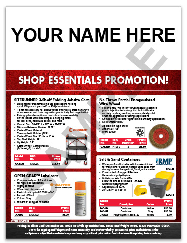 Shop Essentials Flyer