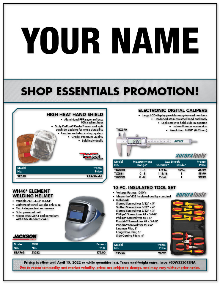 Shop Essentials Flyer