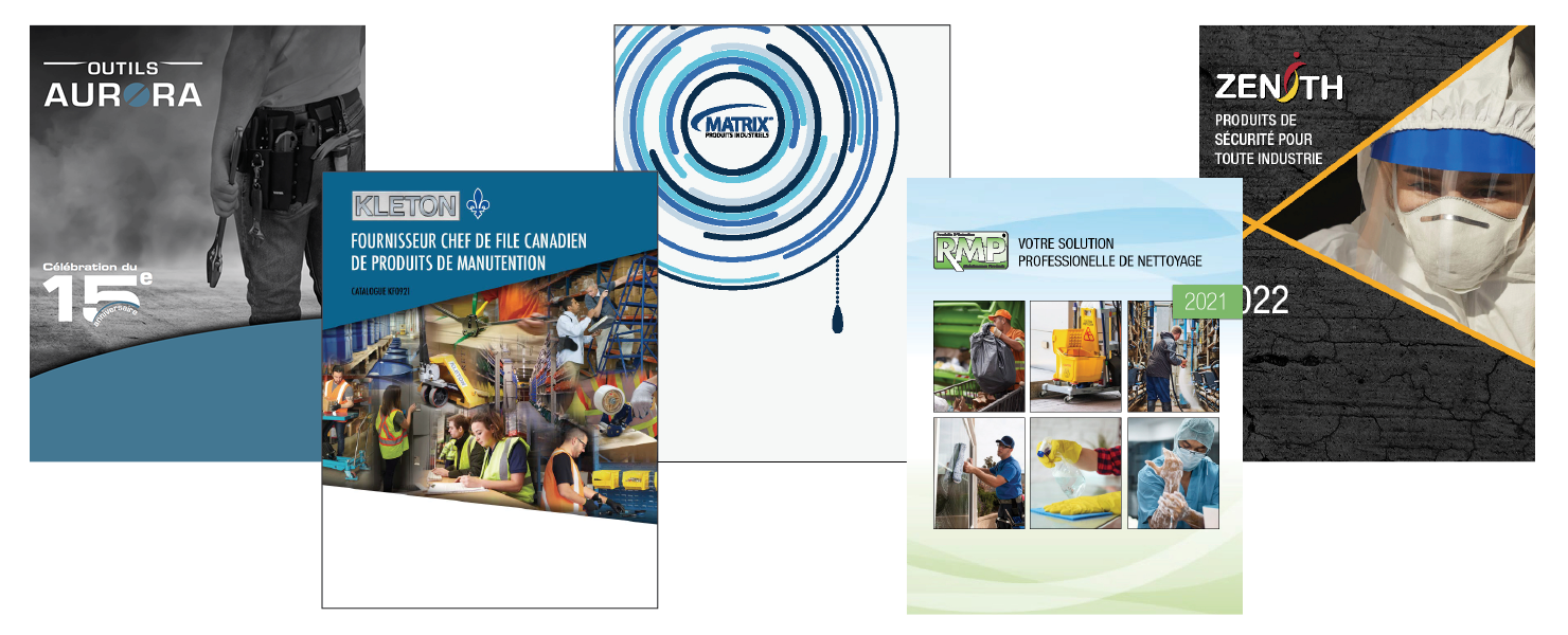 Couvertures des catalogues de Marques principales